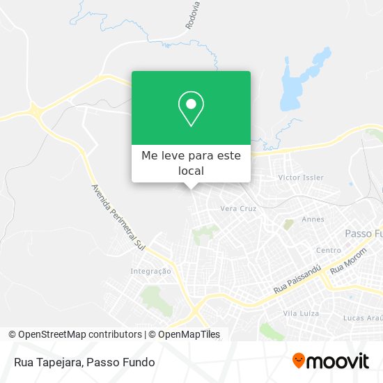 Rua Tapejara mapa