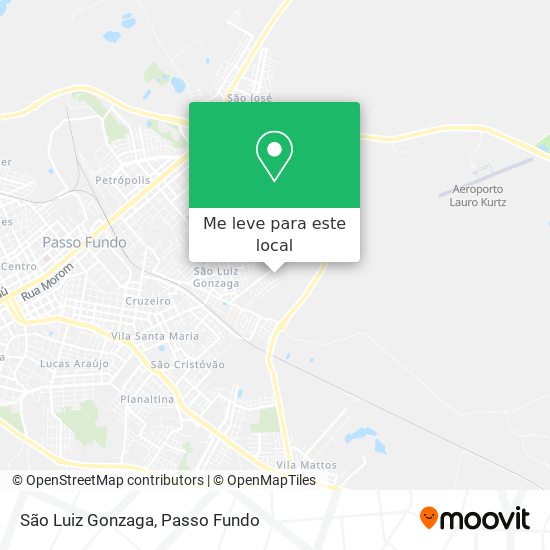 São Luiz Gonzaga mapa