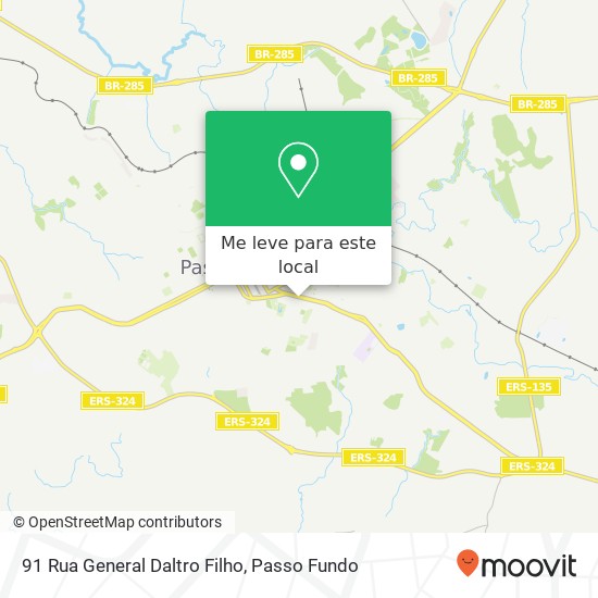 91 Rua General Daltro Filho mapa