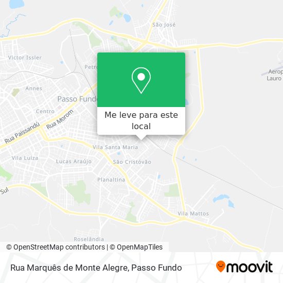Rua Marquês de Monte Alegre mapa