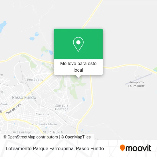 Loteamento Parque Farroupilha mapa