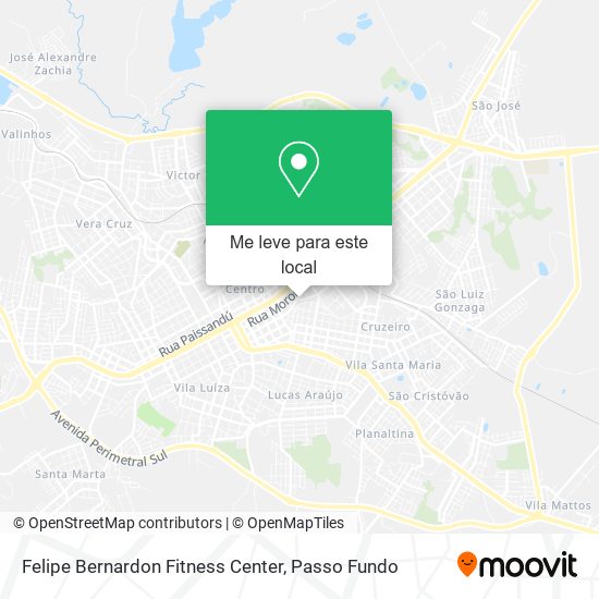 Felipe Bernardon Fitness Center mapa