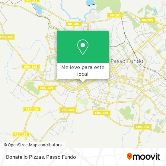 Donatello Pizza's mapa