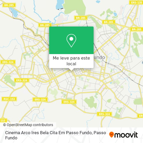 Cinema Arco Ires Bela Cita Em Passo Fundo mapa