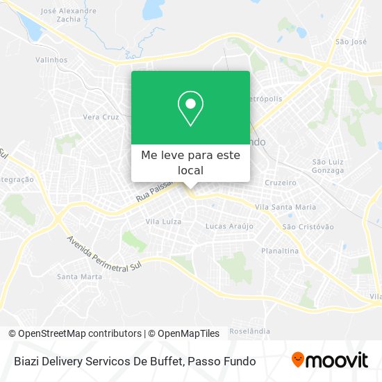 Biazi Delivery Servicos De Buffet mapa