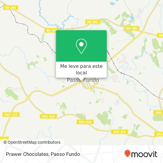 Prawer Chocolates, Avenida Brasil Oeste Centro Passo Fundo-RS 99025-001 mapa