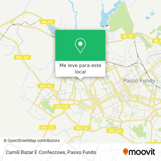 Camili Bazar E Confeccoes mapa