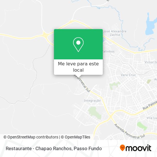 Restaurante - Chapao Ranchos mapa