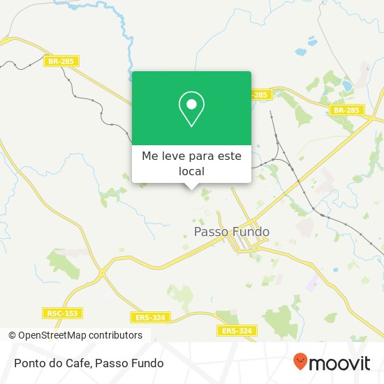 Ponto do Cafe, Avenida Moacir da Motta Fortes, 6 Vera Cruz Passo Fundo-RS 99040-010 mapa