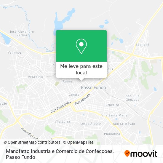 Manofatto Industria e Comercio de Confeccoes mapa