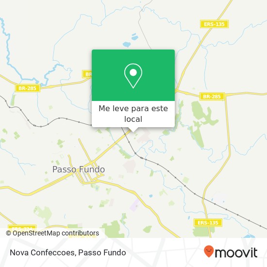 Nova Confeccoes, Rua Moron, 642 Petrópolis Passo Fundo-RS 99010-030 mapa