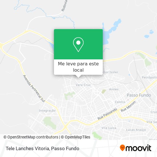 Tele Lanches Vitoria mapa