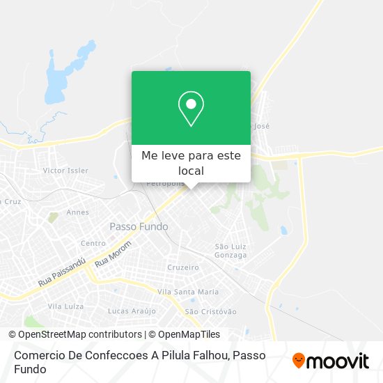 Comercio De Confeccoes A Pilula Falhou mapa