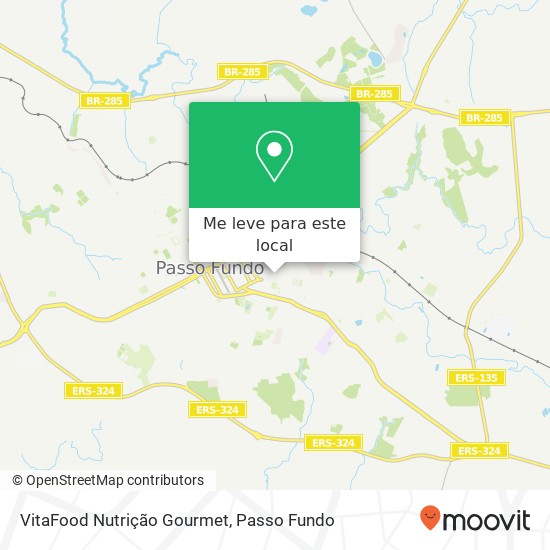 VitaFood Nutrição Gourmet mapa