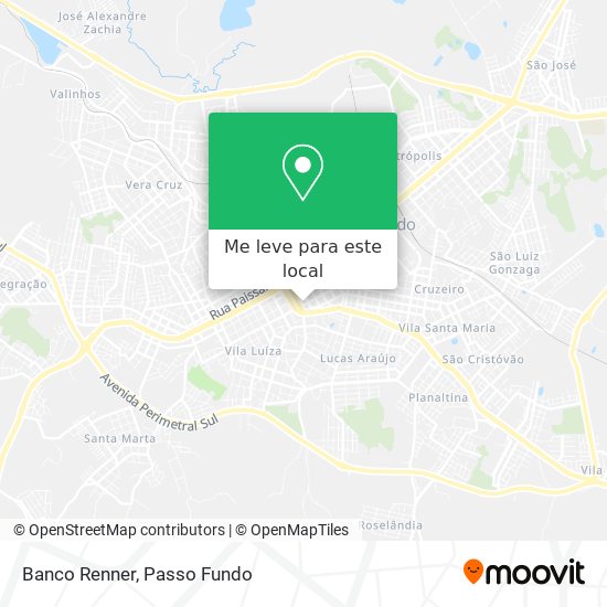 Banco Renner mapa