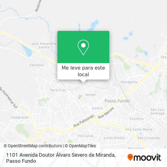 1101 Avenida Doutor Álvaro Severo de Miranda mapa