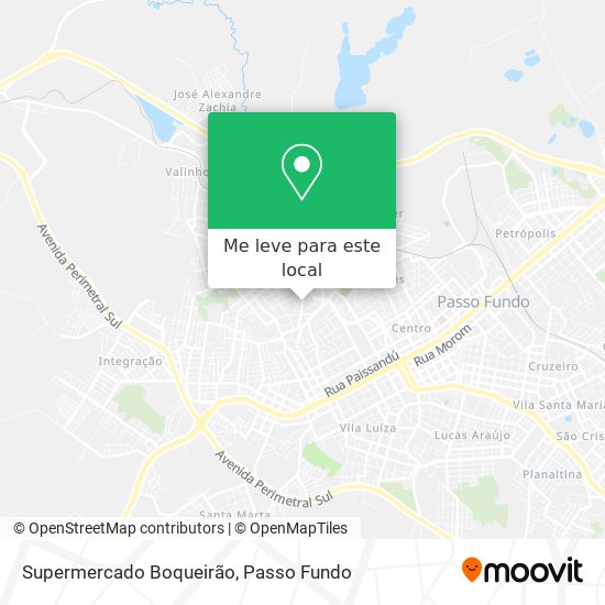 Supermercado Boqueirão mapa