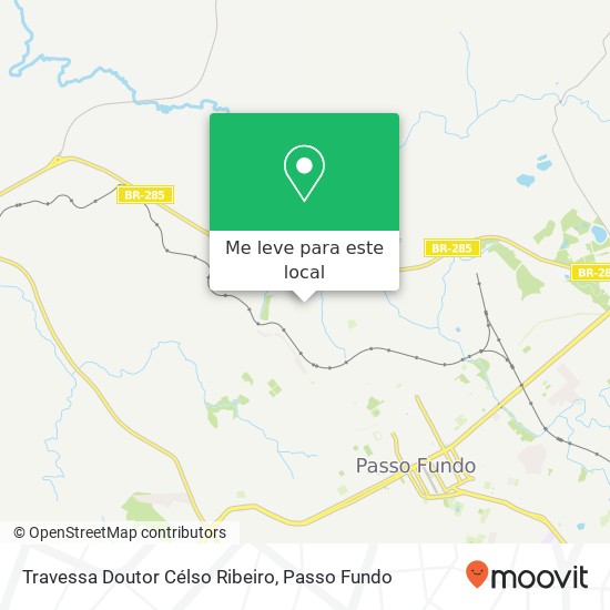 Travessa Doutor Célso Ribeiro mapa