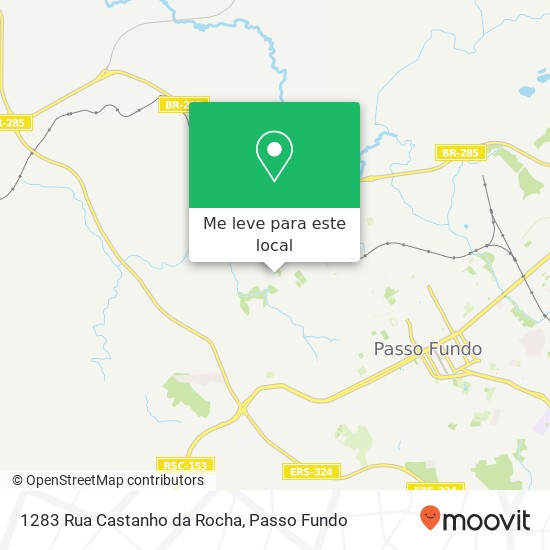 1283 Rua Castanho da Rocha mapa