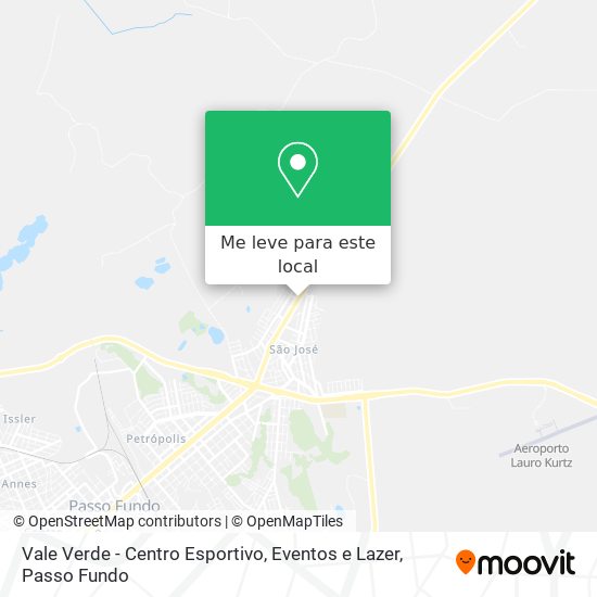 Vale Verde - Centro Esportivo, Eventos e Lazer mapa