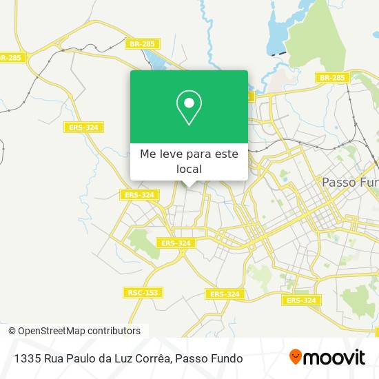 1335 Rua Paulo da Luz Corrêa mapa