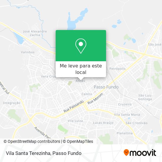 Vila Santa Terezinha mapa