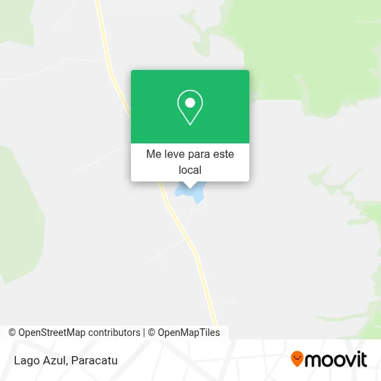Lago Azul mapa