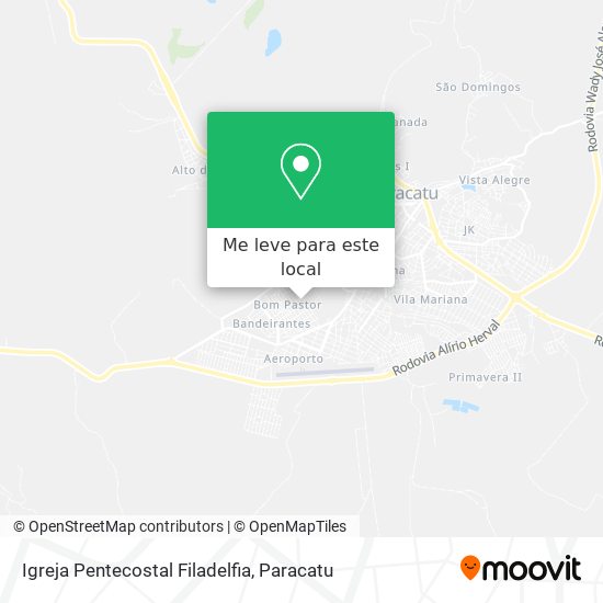 Igreja Pentecostal Filadelfia mapa