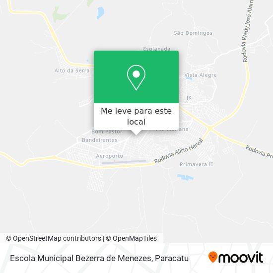 Escola Municipal Bezerra de Menezes mapa