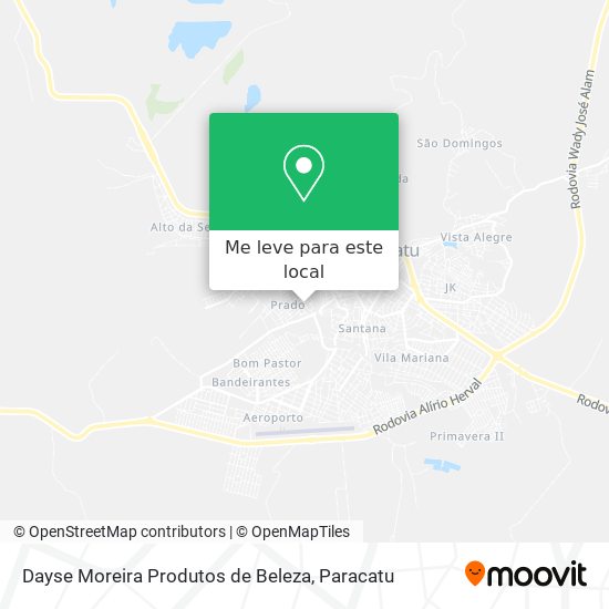 Dayse Moreira Produtos de Beleza mapa