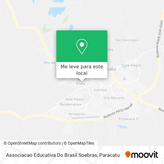 Associacao Educativa Do Brasil Soebras mapa