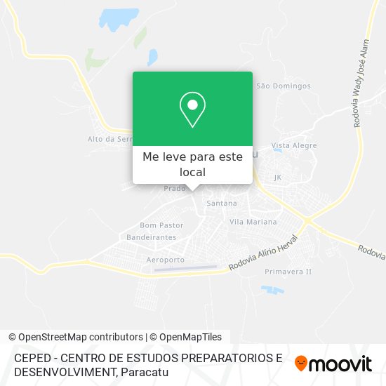 CEPED - CENTRO DE ESTUDOS PREPARATORIOS E DESENVOLVIMENT mapa