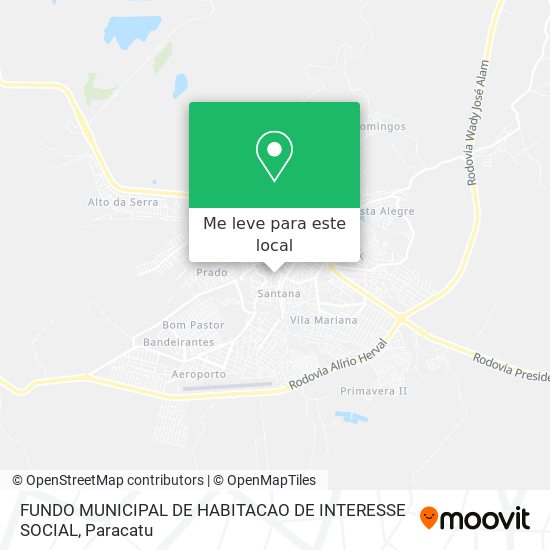 FUNDO MUNICIPAL DE HABITACAO DE INTERESSE SOCIAL mapa