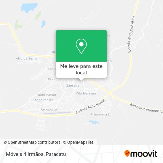 Móveis 4 Irmãos mapa