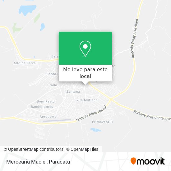 Mercearia Maciel mapa