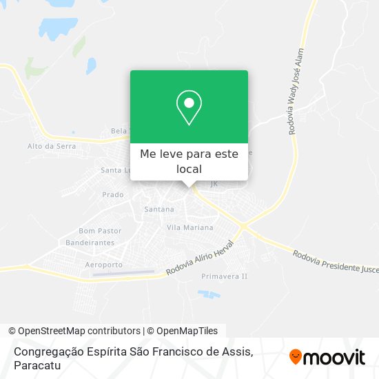 Congregação Espírita São Francisco de Assis mapa