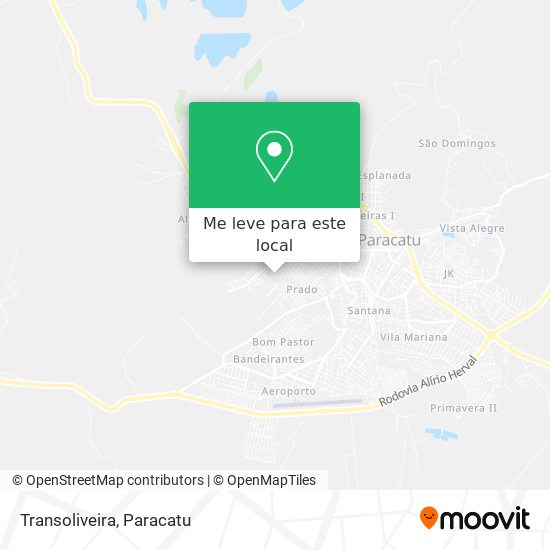 Transoliveira mapa