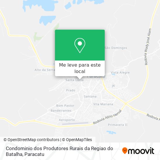 Condominio dos Produtores Rurais da Regiao do Batalha mapa