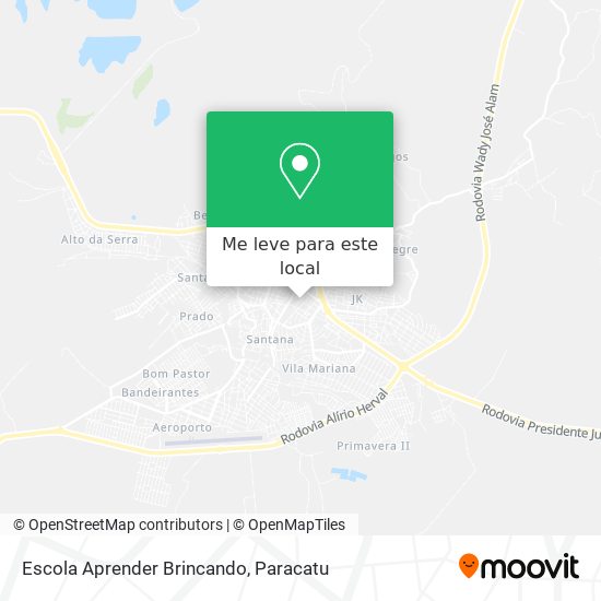 Escola Aprender Brincando mapa