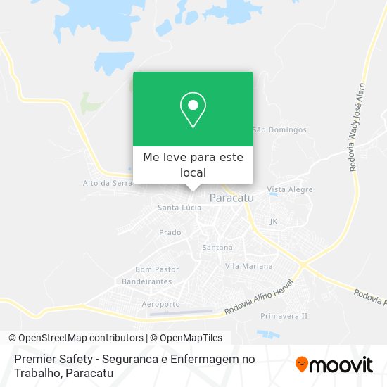 Premier Safety - Seguranca e Enfermagem no Trabalho mapa