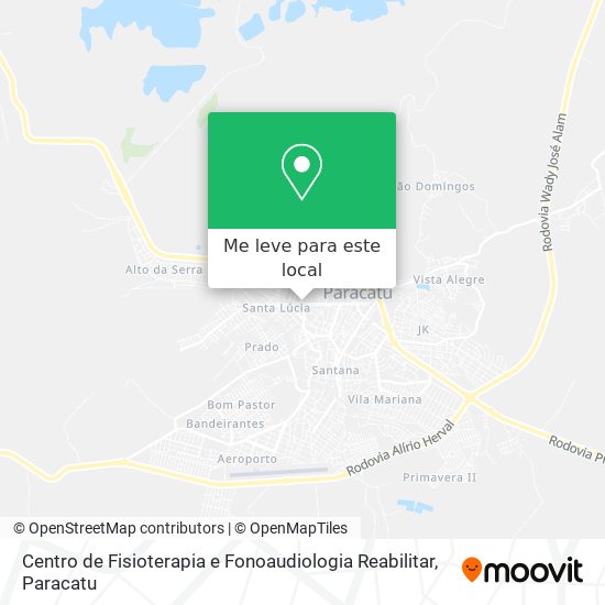 Centro de Fisioterapia e Fonoaudiologia Reabilitar mapa