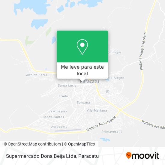 Supermercado Dona Beija Ltda mapa