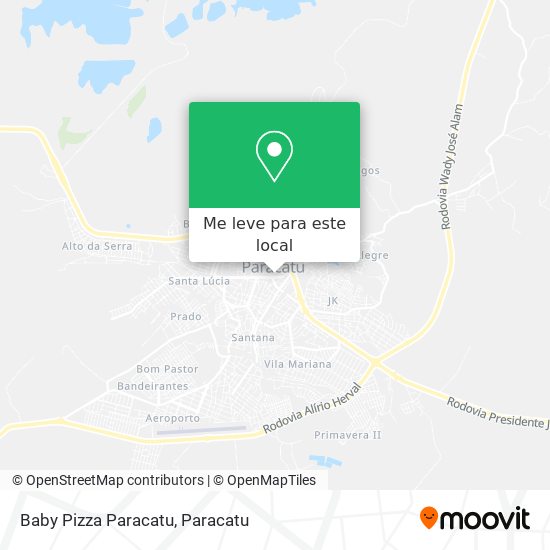 Baby Pizza Paracatu mapa