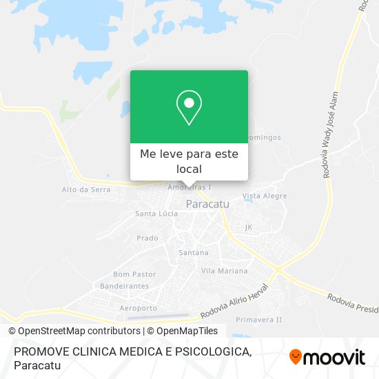 PROMOVE CLINICA MEDICA E PSICOLOGICA mapa