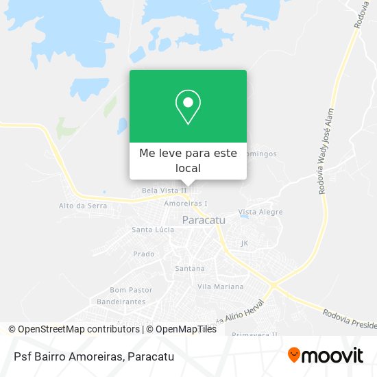 Psf Bairro Amoreiras mapa