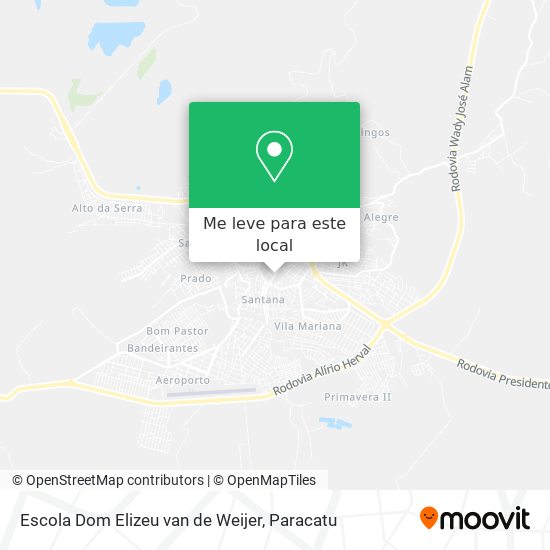 Escola Dom Elizeu van de Weijer mapa