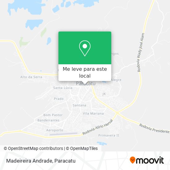 Madeireira Andrade mapa