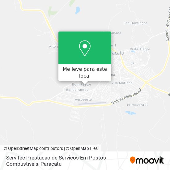 Servitec Prestacao de Servicos Em Postos Combustiveis mapa