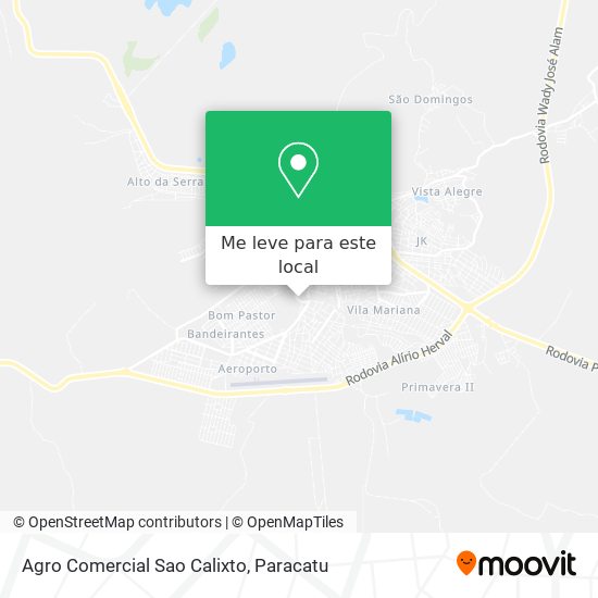 Agro Comercial Sao Calixto mapa