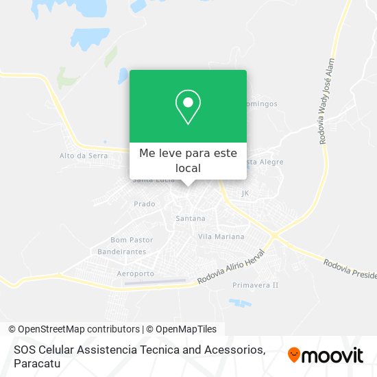 SOS Celular Assistencia Tecnica and Acessorios mapa